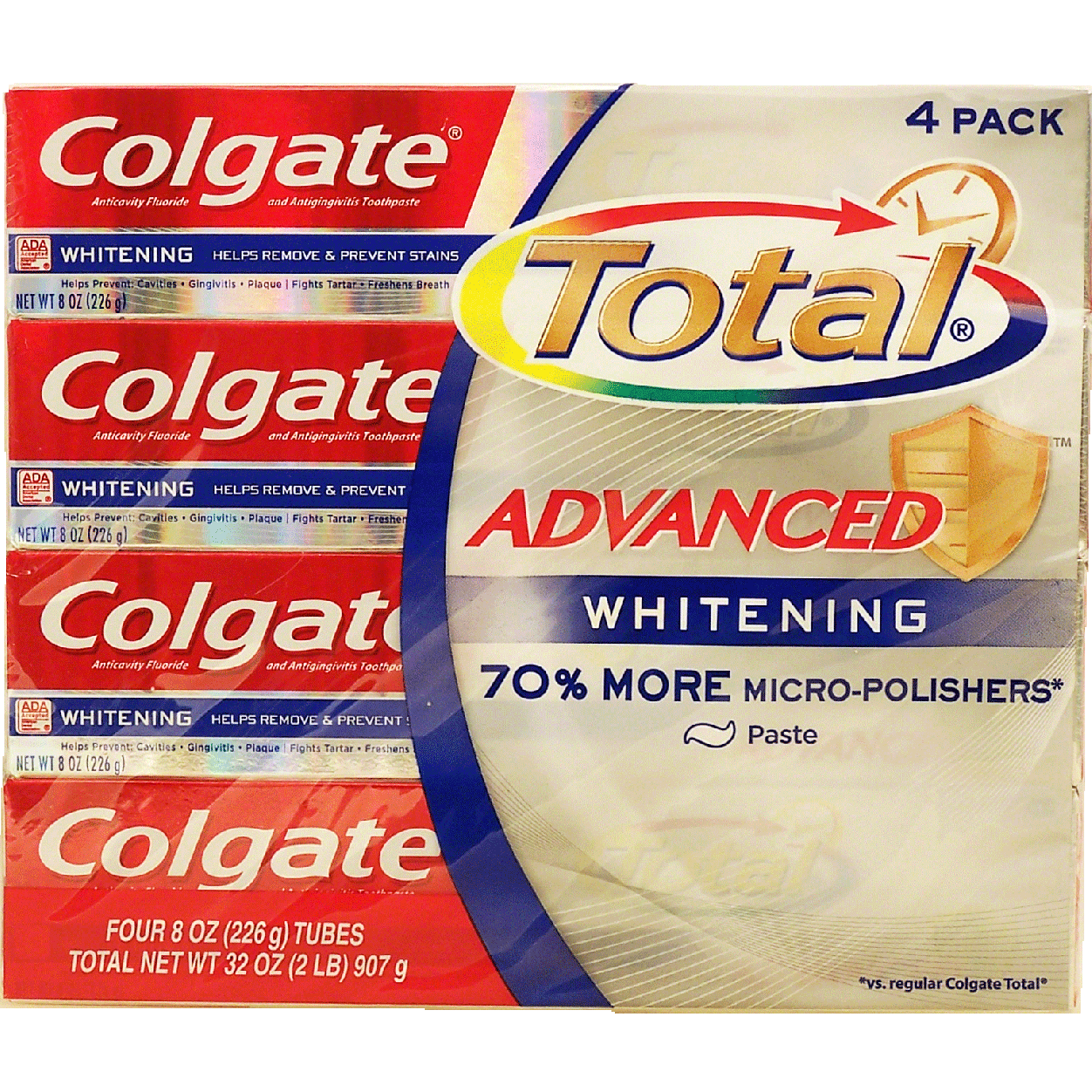 Colgate Total Advanced Whitening Anticavity Fluoride And Antiging32oz 