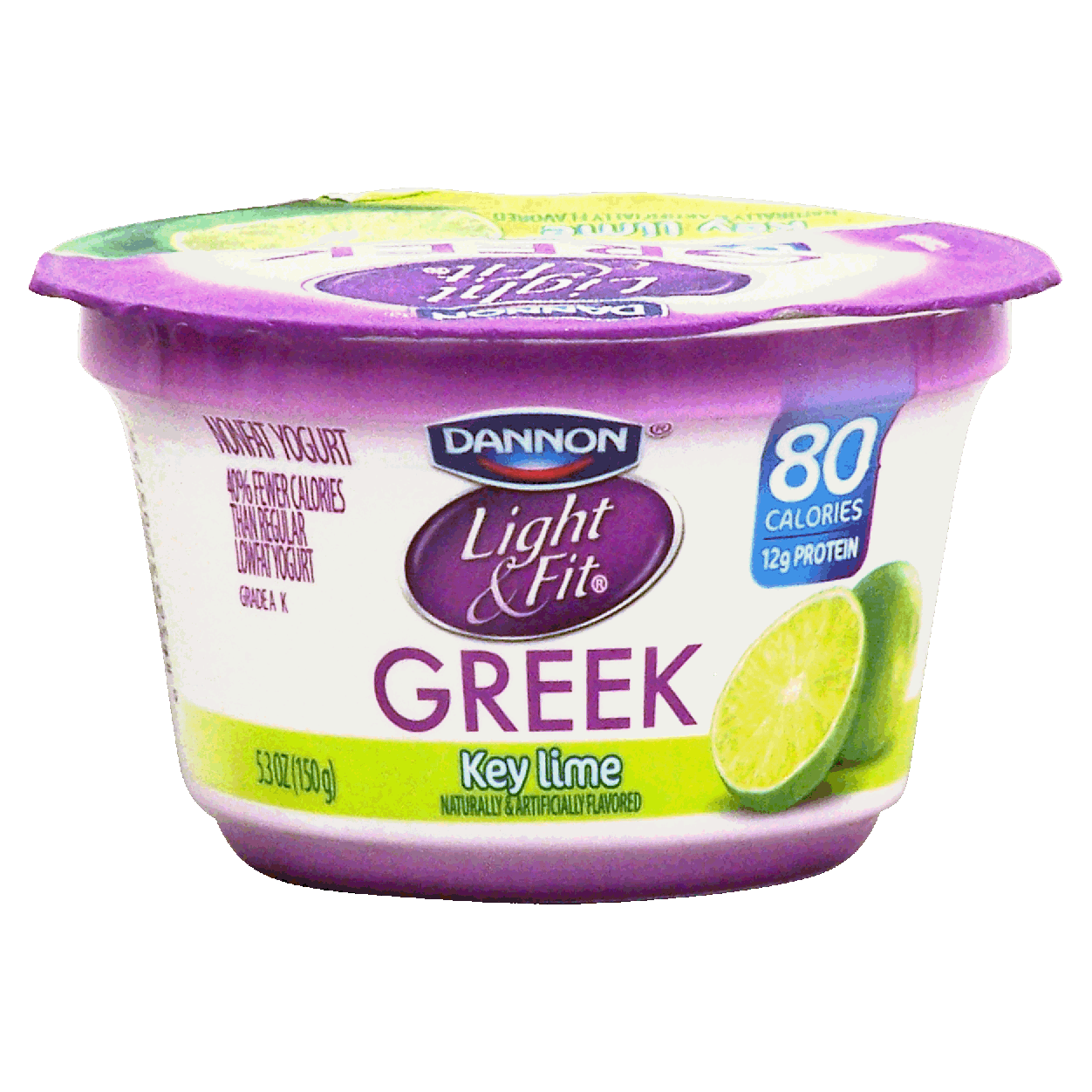 Dannon Light And Fit Nonfat Greek Yogurt Key Lime 53oz 4150