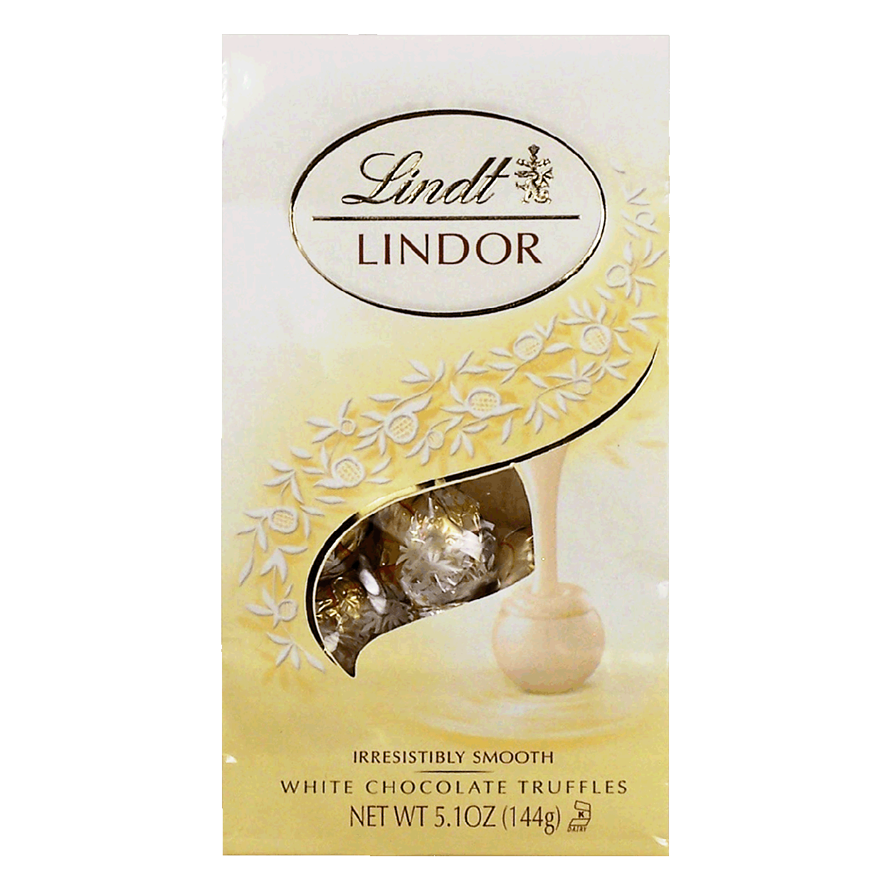 Lindt Lindor white chocolate truffles 5.1oz - Candy, Chocolate - Snacks ...