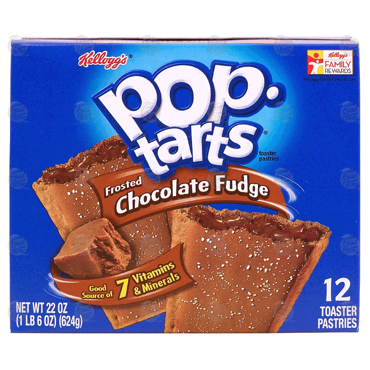 Kellogg S Pop Tarts Frosted Chocolate Fudge Toaster Pastries 12 C22oz