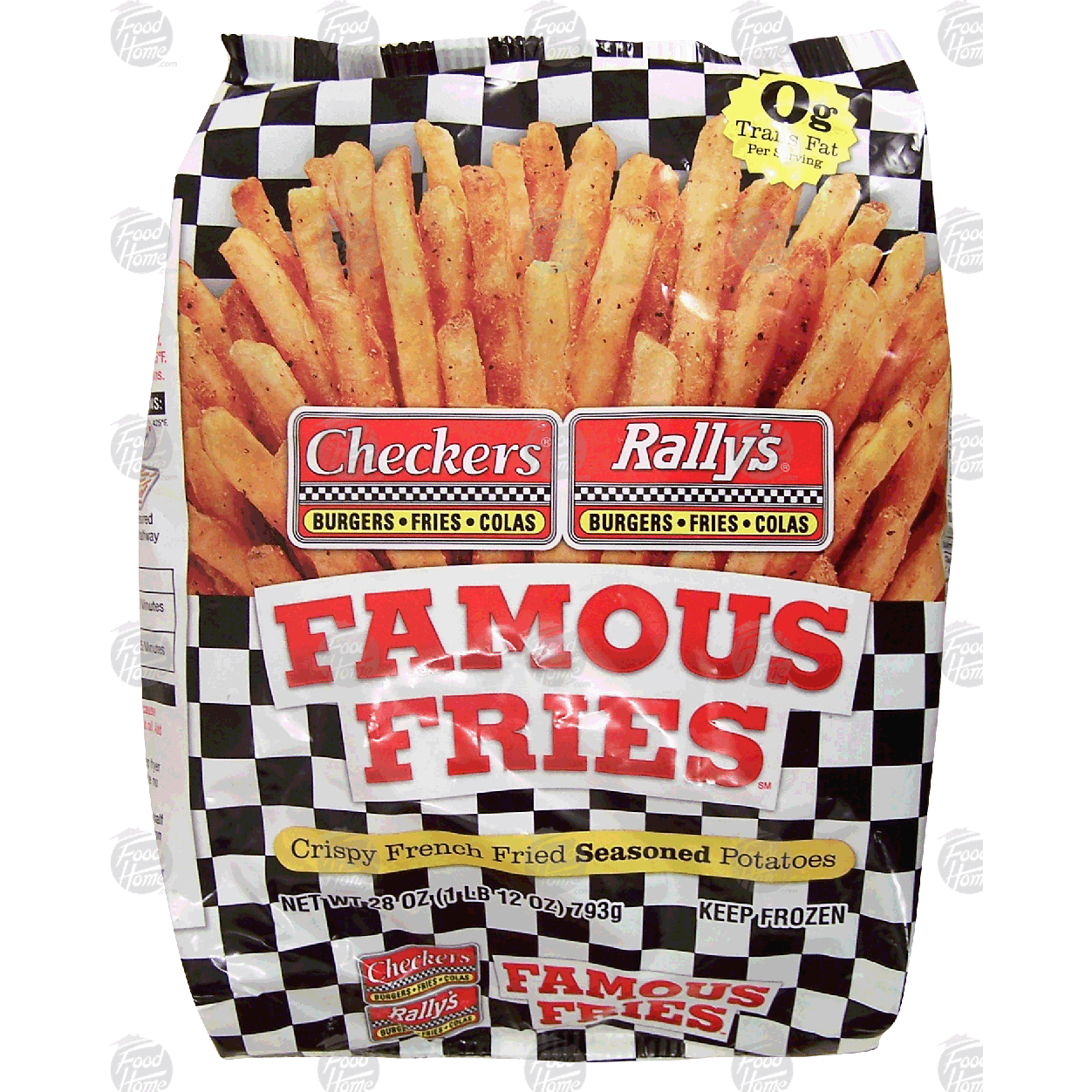 Checkers Rally's Famous Seasoned Fries, 28 oz (Frozen) 