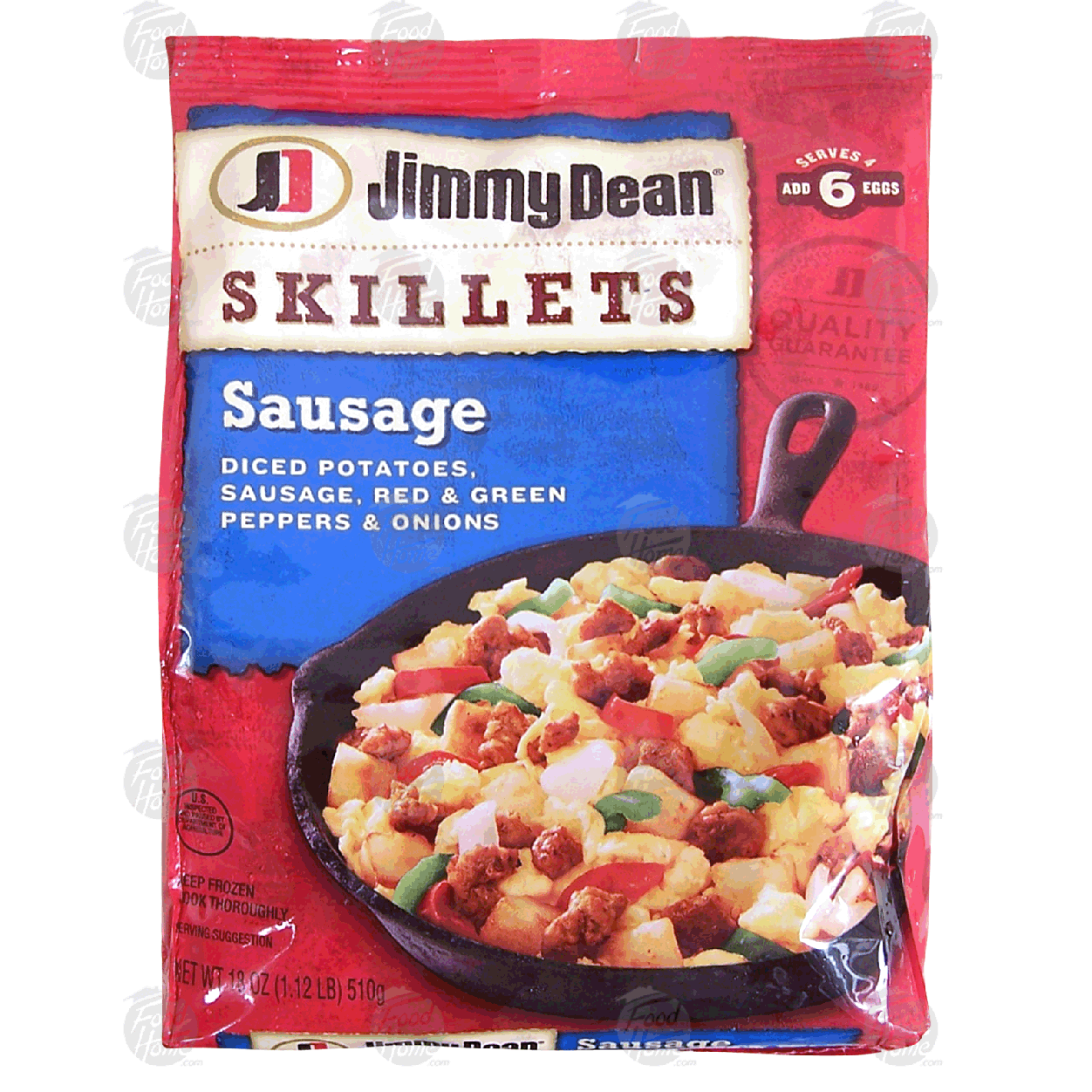 Jimmy Dean Skillets sausage, diced potatoes, sausage, red & green18-oz ...