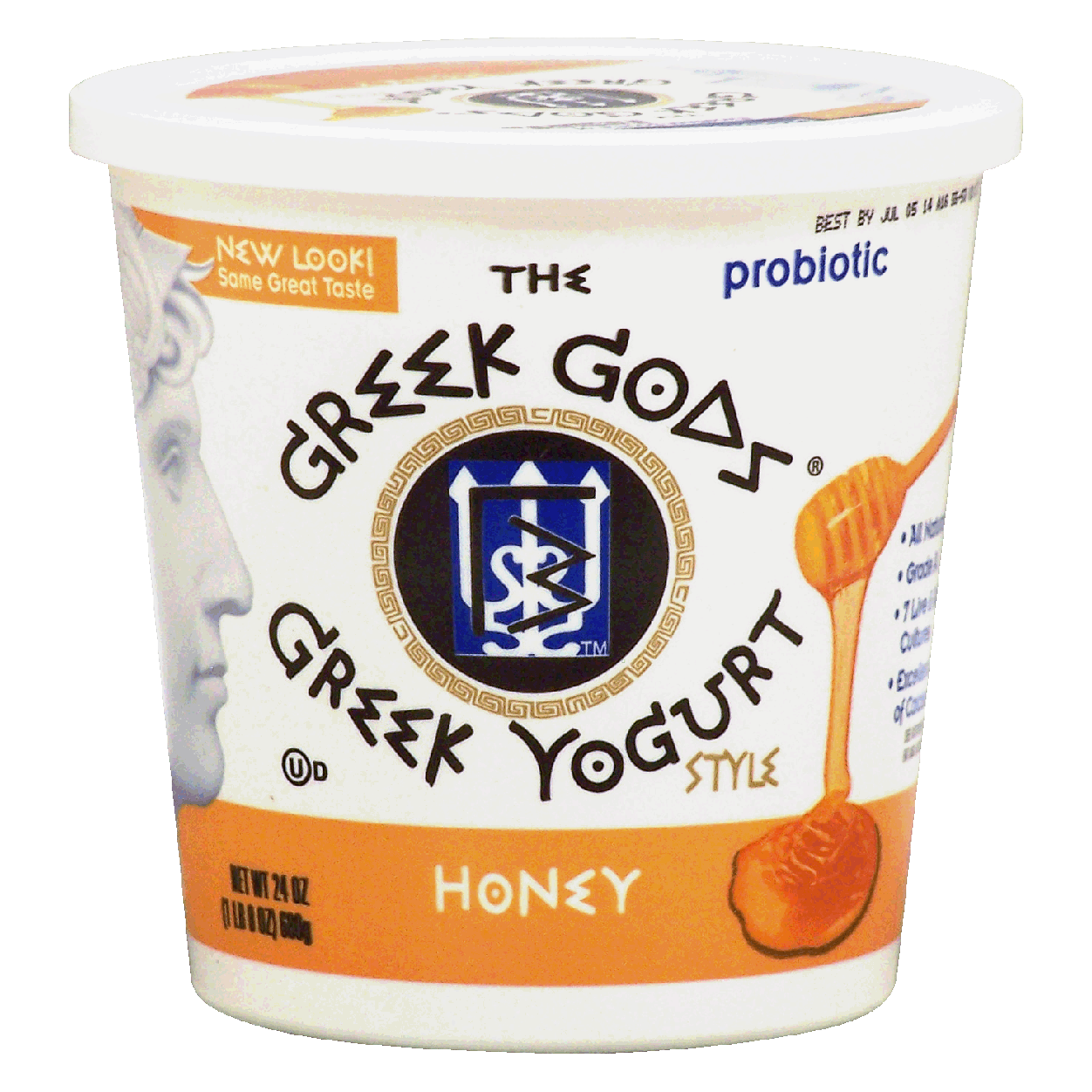 The Greek Gods Honey Flavored Greek Yogurt Probiotic 24oz Yogurt Dairy Shop By Aisle 