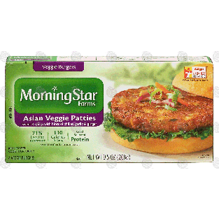 Morningstar Farms Veggie Burgers asian veggie patties, sweet & s9.5-oz